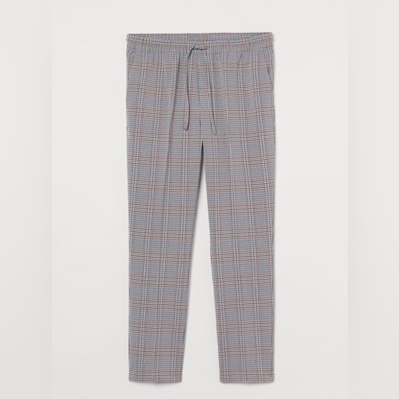 H&M grey plaid jogger pants - Picture 7 of 14